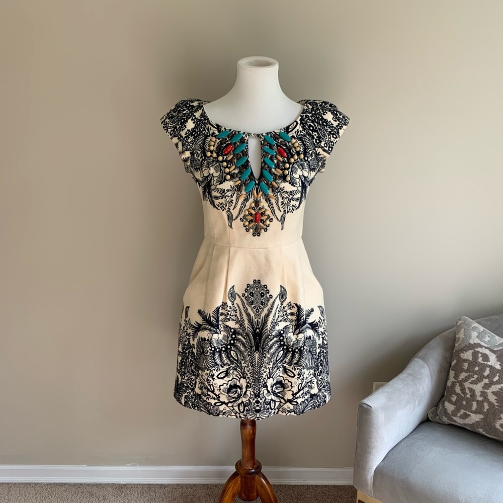 Nanette Lepore Beaded Mini Dress